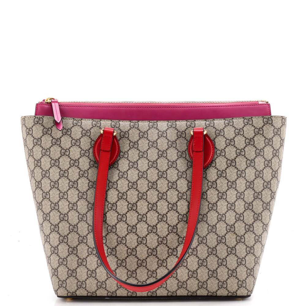 Gucci Linea A Zip Tote Gg Coated Canvas #334736G12B